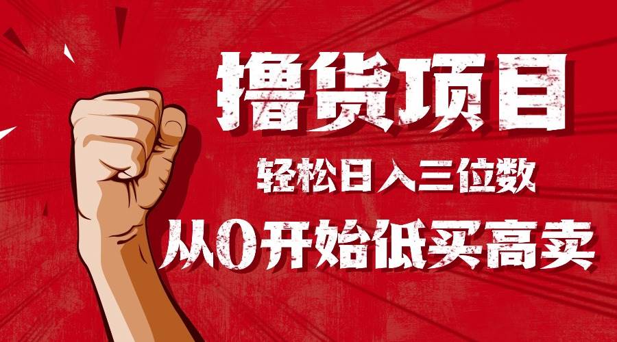 手把手教你撸货，从0开始低买高卖，小白轻松实现日入三位数