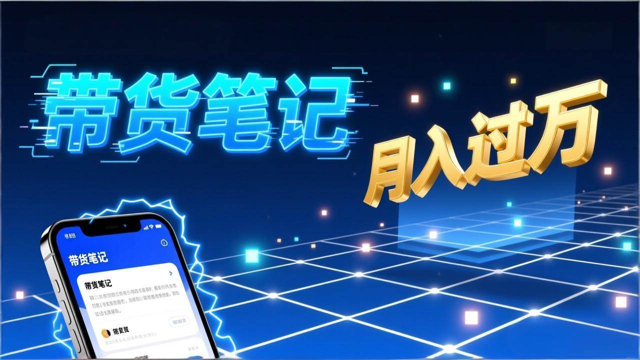 小红书爆款笔记带货实战：拆解封面标题正文全要素，手把手教你单篇笔记带货月入过万