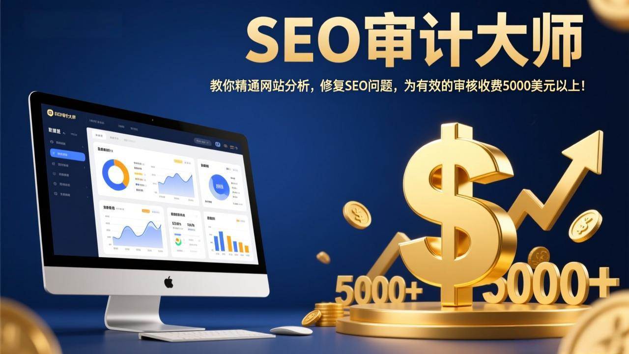 SEO审计大师：教你精通网站分析，修复SEO问题，为有效的审核收费5000美元以上